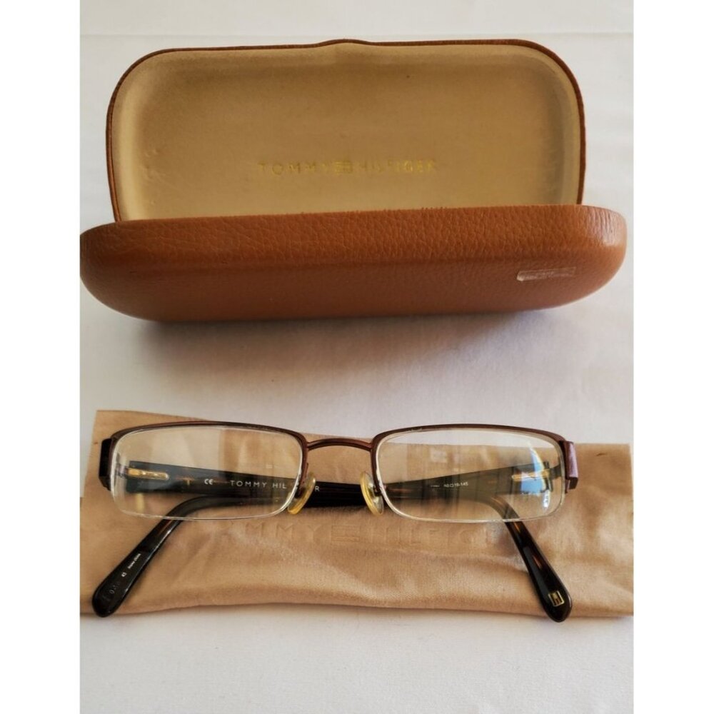 Tommy Hilfiger Eye Glass with Brown Clamshell Case